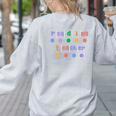 Phonics Reading Teacher Science Of Reading Literacy Coach Women's Sweatshirt Back Print Ash