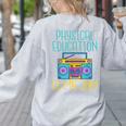 Physical Education Is My Jam PE Teacher Women's Sweatshirt Back Print Ash