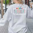 Physical Education PE Teacher Phys Ed Student Graduation Women's Sweatshirt Back Print Ash Physical Education PE Teacher Phys Ed Student Graduation Women's Sweatshirt Back Print Ash