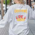 Physical Education School PE Teacher Halloween Costume Men Women Women's Sweatshirt Back Print Ash Physical Education School PE Teacher Halloween Costume Men Women Women's Sweatshirt Back Print Ash