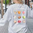 Physical Education Teacher PE Teacher Specials Back School Women's Sweatshirt Back Print Ash