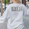 Pi Shirt For Teacher Vintage 314 Pi Digits Happy Pi Day Women's Sweatshirt Back Print Ash
