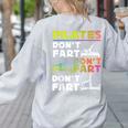 Pilates Instructor Teacher Watercolor Pilates Don't Fart Men Women Kids Women's Sweatshirt Back Print Ash Pilates Instructor Teacher Watercolor Pilates Don't Fart Men Women Kids Women's Sweatshirt Back Print Ash
