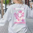 Pink Unicorn Spanish Teacher Regalos Para Bilingue Teacher Women's Sweatshirt Back Print Ash