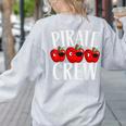 Pirate Crew Pirate Teacher Team Squad Talk Like A Pirate Day For Men Women Kids Women's Sweatshirt Back Print Ash Pirate Crew Pirate Teacher Team Squad Talk Like A Pirate Day For Men Women Kids Women's Sweatshirt Back Print Ash
