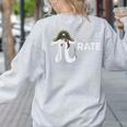 Pirate Pi Math Pie Halloween Costume Teacher Men Women Women's Sweatshirt Back Print Ash Pirate Pi Math Pie Halloween Costume Teacher Men Women Women's Sweatshirt Back Print Ash