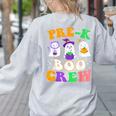 Pre-K Boo Crew Cute Ghost Halloween Costume Teacher Student For Men Women Kids Women's Sweatshirt Back Print Ash Pre-K Boo Crew Cute Ghost Halloween Costume Teacher Student For Men Women Kids Women's Sweatshirt Back Print Ash