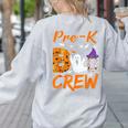 Pre K Boo Crew Teacher Student Halloween Pre Kindergarten Women's Sweatshirt Back Print Ash Pre K Boo Crew Teacher Student Halloween Pre Kindergarten Women's Sweatshirt Back Print Ash