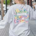 Pre-K Crayons & Curiosity Preschool Teachers Life Tie Dye Women's Sweatshirt Back Print Ash