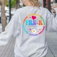 Pre K Dream Team Back To School Boys First Day Teacher Women's Sweatshirt Back Print Ash Pre K Dream Team Back To School Boys First Day Teacher Women's Sweatshirt Back Print Ash