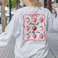 Pre K Is My Jam Teacher Team Crew Preschool Cute Strawberry Women's Sweatshirt Back Print Ash Pre K Is My Jam Teacher Team Crew Preschool Cute Strawberry Women's Sweatshirt Back Print Ash