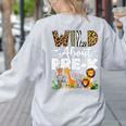 Pre-k Teacher Kids Back To School Wild About Pre-k Women's Sweatshirt Back Print Ash Pre-k Teacher Kids Back To School Wild About Pre-k Women's Sweatshirt Back Print Ash