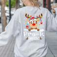 Pre-k Teacher Squad Reindeer Teacher Christmas Women's Sweatshirt Back Print Ash Pre-k Teacher Squad Reindeer Teacher Christmas Women's Sweatshirt Back Print Ash