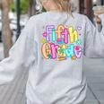 Preppy Fifth Grade Back To School 5th Grade Teacher Girl Boy Women's Sweatshirt Back Print Ash Preppy Fifth Grade Back To School 5th Grade Teacher Girl Boy Women's Sweatshirt Back Print Ash