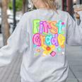 Preppy First Grade Back To School 1st Grade Teacher Girl Kid Women's Sweatshirt Back Print Ash Preppy First Grade Back To School 1st Grade Teacher Girl Kid Women's Sweatshirt Back Print Ash