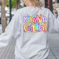 Preppy Kindergarten First Day Of School Teachers Girls Boys Women's Sweatshirt Back Print Ash Preppy Kindergarten First Day Of School Teachers Girls Boys Women's Sweatshirt Back Print Ash
