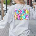 Preppy Seventh Grade Back To School 7th Grade Teachers Girls Women's Sweatshirt Back Print Ash Preppy Seventh Grade Back To School 7th Grade Teachers Girls Women's Sweatshirt Back Print Ash
