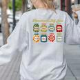 Preschool Is My Jam Retro Preschool Teacher Back To School Women's Sweatshirt Back Print Ash Preschool Is My Jam Retro Preschool Teacher Back To School Women's Sweatshirt Back Print Ash