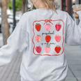 Preschool Is My Jam Strawberry Teacher First Day Of School Women's Sweatshirt Back Print Ash Preschool Is My Jam Strawberry Teacher First Day Of School Women's Sweatshirt Back Print Ash