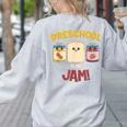Preschool Is My Jam Teacher Shirt Women's Sweatshirt Back Print Ash Preschool Is My Jam Teacher Shirt Women's Sweatshirt Back Print Ash