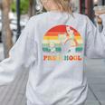 Preschool Panda Back To School Teacher Student Women's Sweatshirt Back Print Ash Preschool Panda Back To School Teacher Student Women's Sweatshirt Back Print Ash