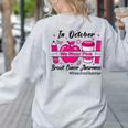 Preschool Teacher In October We Wear Pink Breast Cancer Women's Sweatshirt Back Print Ash Preschool Teacher In October We Wear Pink Breast Cancer Women's Sweatshirt Back Print Ash