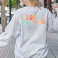Problem Solver School Work Staff Front Desk Teacher Women's Sweatshirt Back Print Ash Problem Solver School Work Staff Front Desk Teacher Women's Sweatshirt Back Print Ash