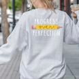 Progress Over Perfection Motivational Teacher Tee Women's Sweatshirt Back Print Ash Progress Over Perfection Motivational Teacher Tee Women's Sweatshirt Back Print Ash
