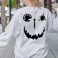 Pumpkin Artist Halloween Art Teacher Women's Sweatshirt Back Print Ash
