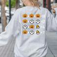 Pumpkin Ghost Equation Math Teacher Halloween Costume Women's Sweatshirt Back Print Ash Pumpkin Ghost Equation Math Teacher Halloween Costume Women's Sweatshirt Back Print Ash