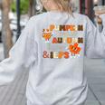 Pumpkin Spice Autumn Leaves IEPS Sped Teacher Fall Women's Sweatshirt Back Print Ash Pumpkin Spice Autumn Leaves IEPS Sped Teacher Fall Women's Sweatshirt Back Print Ash
