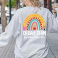 Rainbow Pencil Dream Exceptional Education Team SPED Teacher Women's Sweatshirt Back Print Ash
