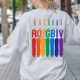 Rainbow Roygbiv Kids Artist Costume Art Teacher Women's Sweatshirt Back Print Ash Rainbow Roygbiv Kids Artist Costume Art Teacher Women's Sweatshirt Back Print Ash