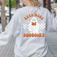 Read More Books Cute Ghost Reading Book Teacher Halloween Women's Sweatshirt Back Print Ash Read More Books Cute Ghost Reading Book Teacher Halloween Women's Sweatshirt Back Print Ash