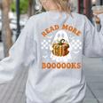 Read More Books Halloween Retro Pumpkin Reading Fall Teacher Women's Sweatshirt Back Print Ash Read More Books Halloween Retro Pumpkin Reading Fall Teacher Women's Sweatshirt Back Print Ash