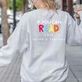 If You Can Read This Thank A Teacher Gratitude Men Women Girls Kids Women's Sweatshirt Back Print Ash