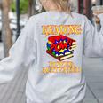 Reading Super Power Activated Superhero Teacher Or Student Men Women Girls Kids Women's Sweatshirt Back Print Ash Reading Super Power Activated Superhero Teacher Or Student Men Women Girls Kids Women's Sweatshirt Back Print Ash