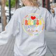 Recess Squad Crew Teachers Students Monitor Back To School Women's Sweatshirt Back Print Ash