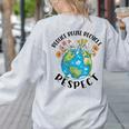 Reduce Reuse Recycle Respect Earth Day Teacher Girl Women Women's Sweatshirt Back Print Ash Reduce Reuse Recycle Respect Earth Day Teacher Girl Women Women's Sweatshirt Back Print Ash