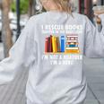 I Rescue Books Trapped In The Bookstore Book Teacher For Men Women Women's Sweatshirt Back Print Ash