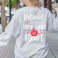 Retired Daycare Teacher Retirement For Daycare Teacher Women's Sweatshirt Back Print Ash Retired Daycare Teacher Retirement For Daycare Teacher Women's Sweatshirt Back Print Ash