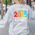Retirement Class Of 2025 Teacher Countdown Loading Teacher Women's Sweatshirt Back Print Ash