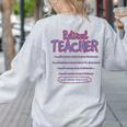 Retiring Teacher Tshirt For Retired Teachers For Men Women Women's Sweatshirt Back Print Ash
