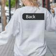 Retro ABCD Teacher Tour Kindergarten Teacher Back To School Women's Sweatshirt Back Print Ash Retro ABCD Teacher Tour Kindergarten Teacher Back To School Women's Sweatshirt Back Print Ash