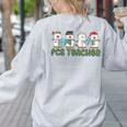 Retro Christmas Snowman FCS Teacher Family Consumer Science Women's Sweatshirt Back Print Ash