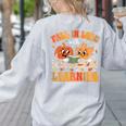 Retro Fall In Love With Learning Autumn Pumpkin Teachers Women's Sweatshirt Back Print Ash
