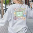 Retro Hooray It's Art Day Art Teacher Back To School Women Women's Sweatshirt Back Print Ash Retro Hooray It's Art Day Art Teacher Back To School Women Women's Sweatshirt Back Print Ash