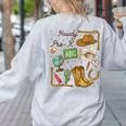 Retro Howdy Pre-K Back To School Western Teacher Women's Sweatshirt Back Print Ash Retro Howdy Pre-K Back To School Western Teacher Women's Sweatshirt Back Print Ash