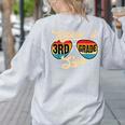 Retro Kickin It 3rd Grade Style Teacher Back To School Men Women Women's Sweatshirt Back Print Ash Retro Kickin It 3rd Grade Style Teacher Back To School Men Women Women's Sweatshirt Back Print Ash