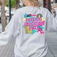 Retro Physical Education Vibes Gym Teacher Phys Ed Teacher Women's Sweatshirt Back Print Ash Retro Physical Education Vibes Gym Teacher Phys Ed Teacher Women's Sweatshirt Back Print Ash